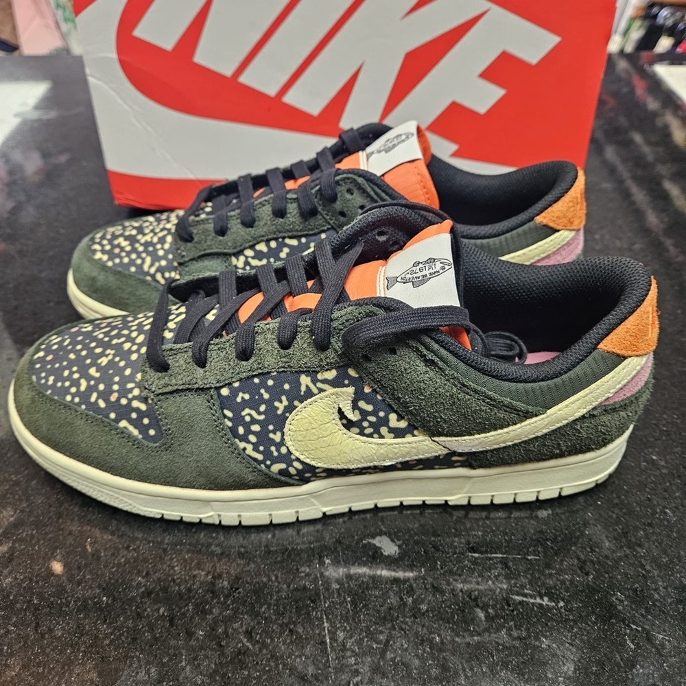Sz various Nike Dunk Low Rainbow Trout FN7523-300 Men's - Picture 8 of 15